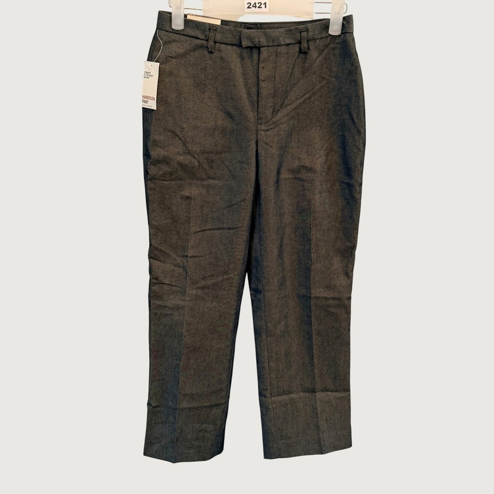 Banana Republic Harrison Pant Womens 0 Gray Stretch Denim Straight Leg Trousers